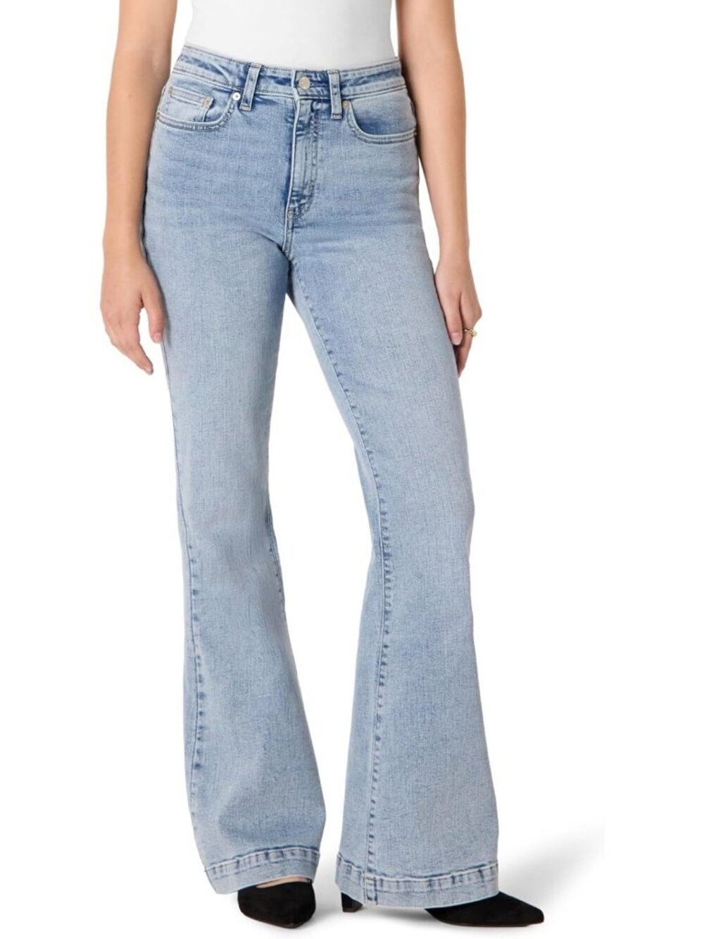 High-Rise Flare Jeans for Women | Stretchy, Flattering Fit | Casual Chic Style